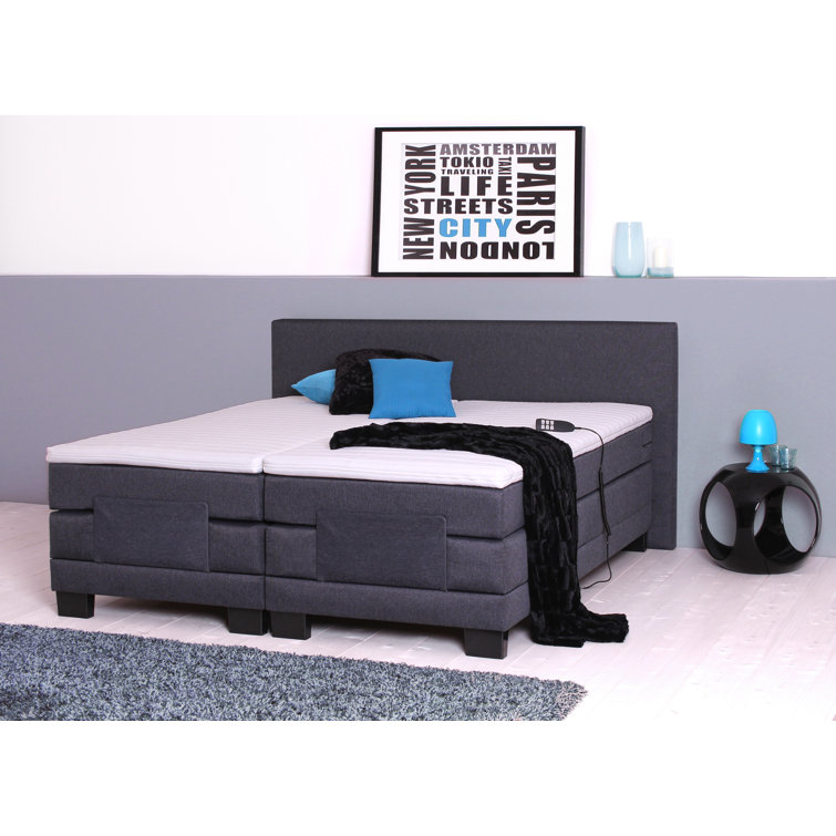 ModernMoments Elektrisch verstellbares Boxspringbett Kothan mit Topper